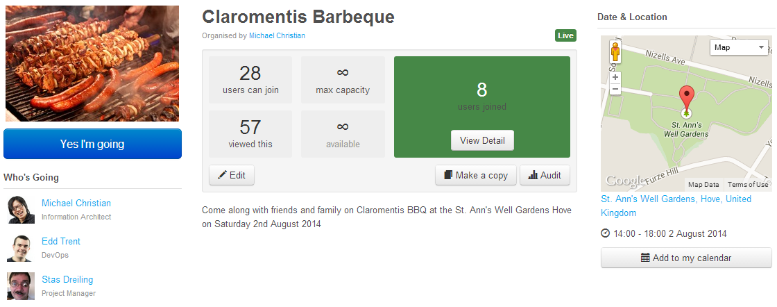 Employee BBQ - Intranet Engagement Ideas