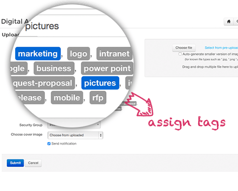 Image of assigning Tags