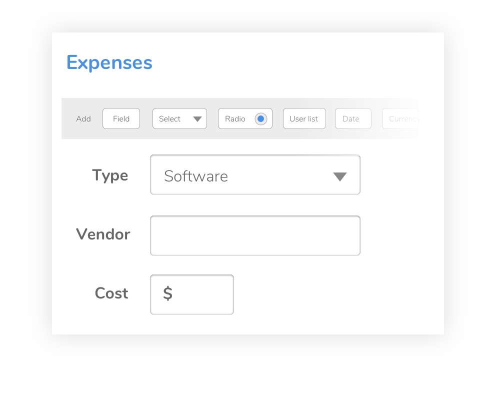 Icon illustrating HR expense management