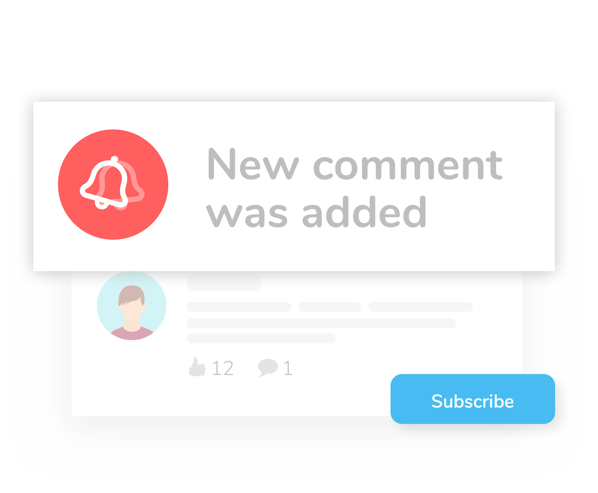 new comment notification in discuss app