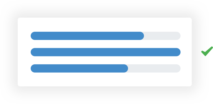 progress chart simplified icon