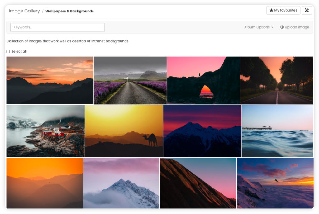 claromentis-image-gallery-showing-landscape-backgrounds