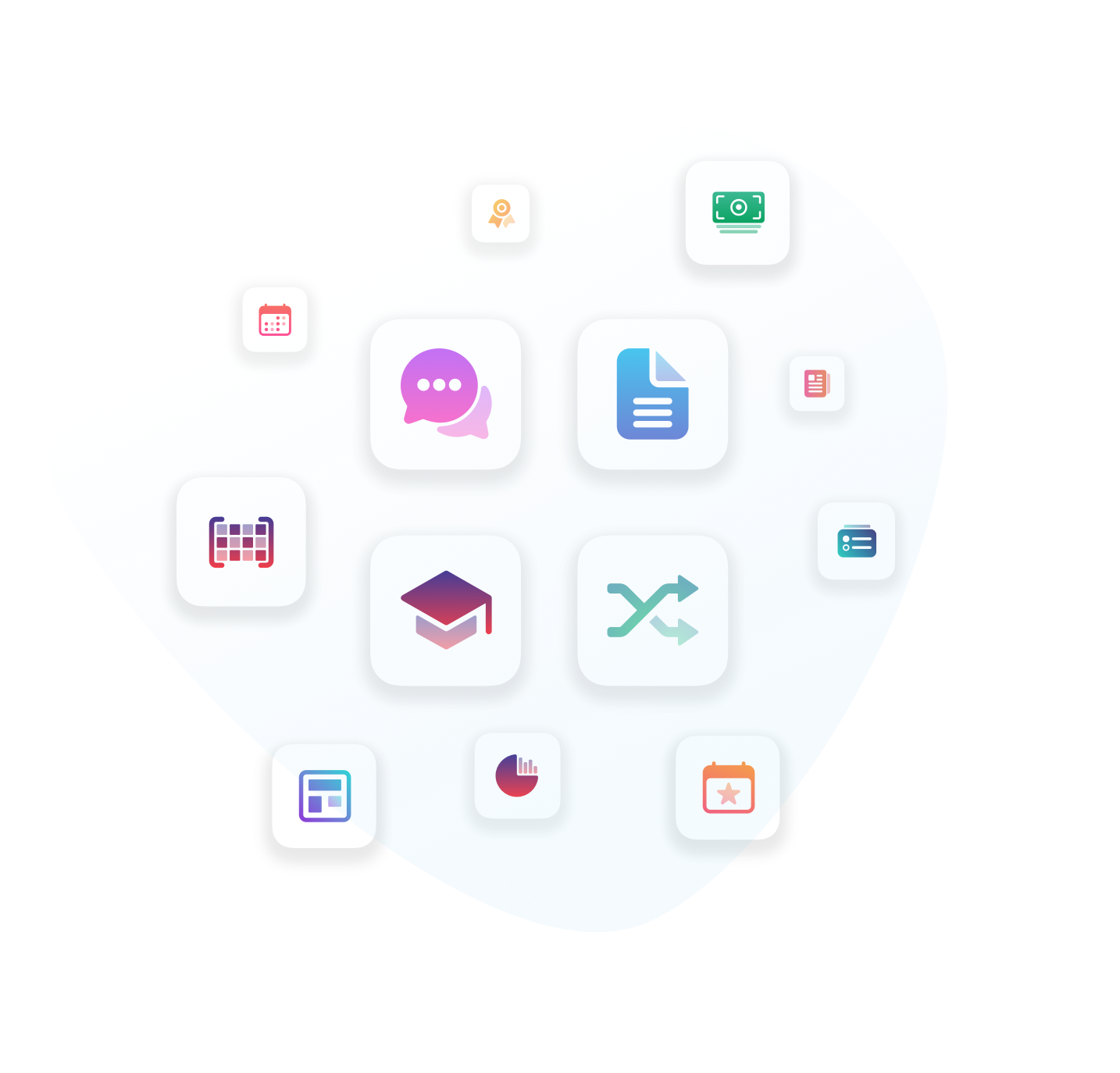 integrated-workplace-graphic-showing-claromentis-app-icons