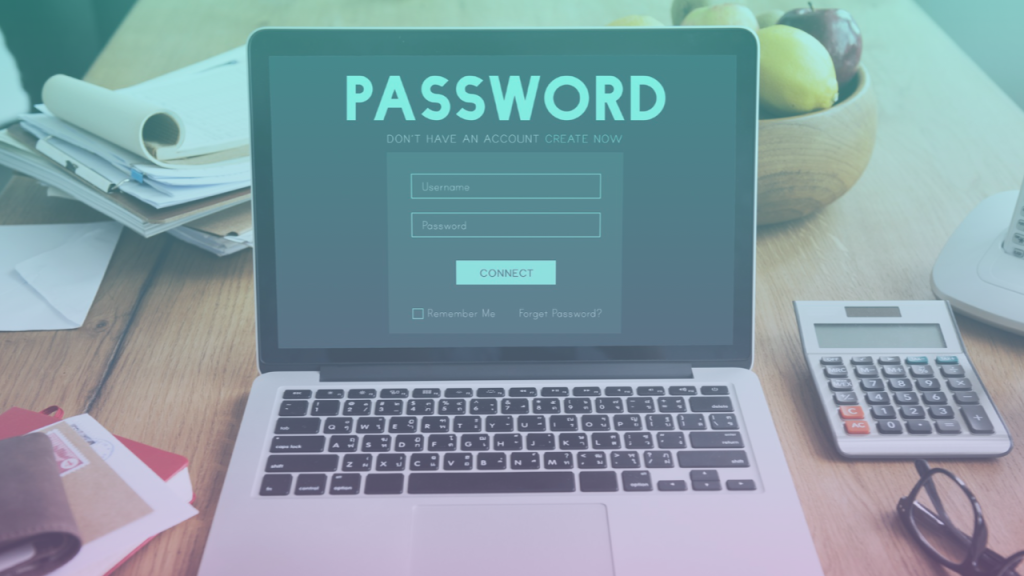 password screen on a computer