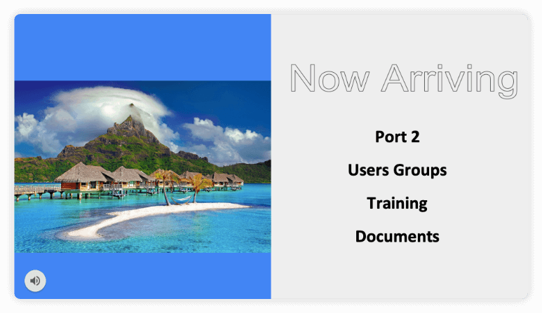 part of intranet onboarding - image discussing training documents