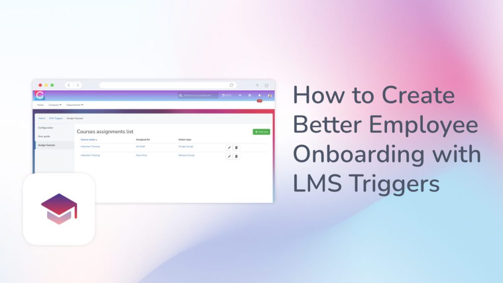 How to Create Better Employee Onboarding with LMS Triggers and icon