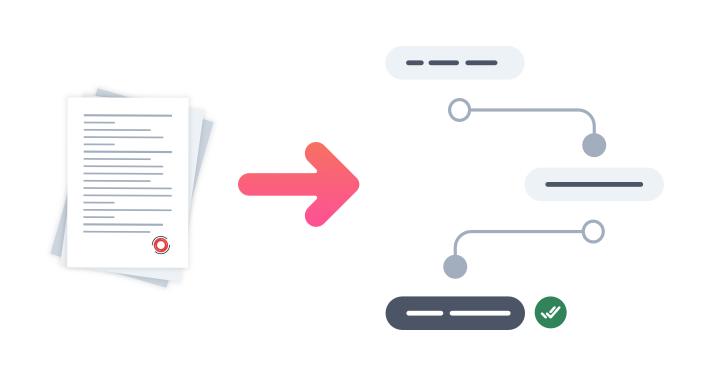 transform paperwork into digital forms arrow and icons