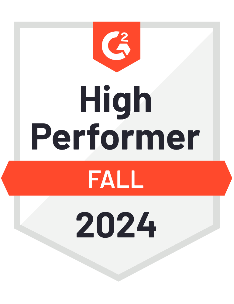 G2 high performer badge